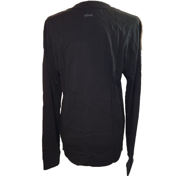 Allbirds Men's Organic Cotton Long Sleeve Tee Natural Black Size Small - Picture 8 of 8
